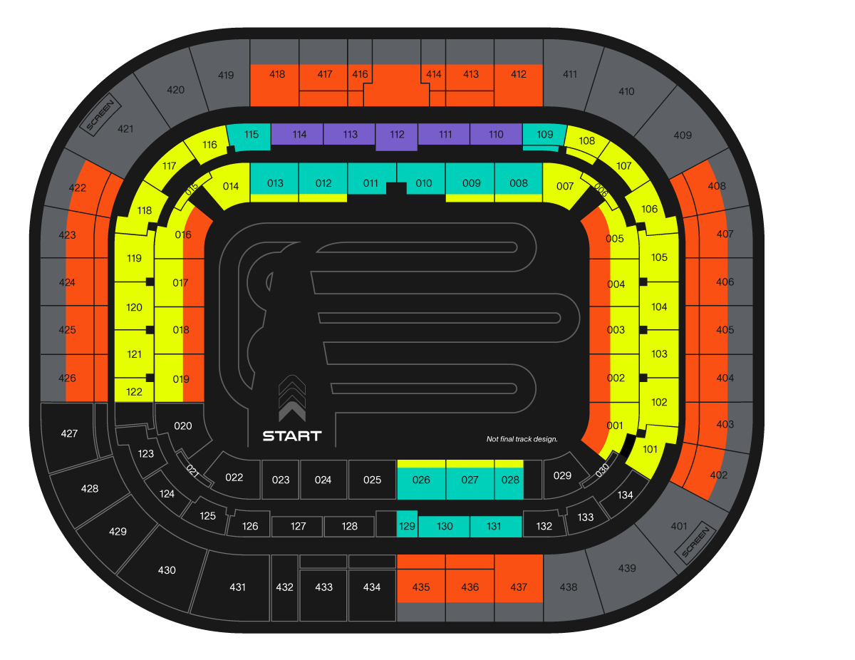 Groupama Stadium Seating Map - English