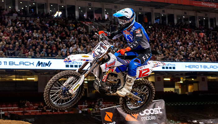 Shane Mcelrath battles in the WSX Championship