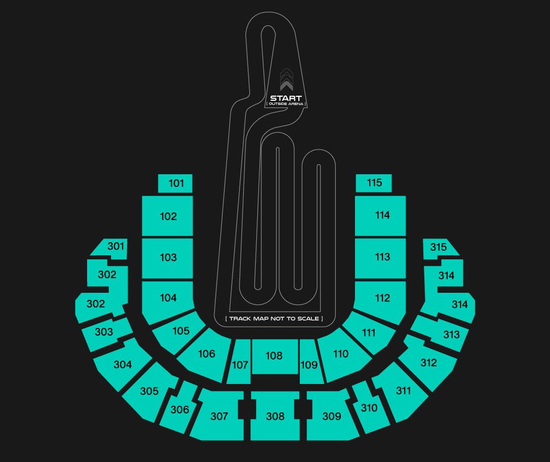 WSX Abu Dhabi GP | Etihad Arena Seating Map