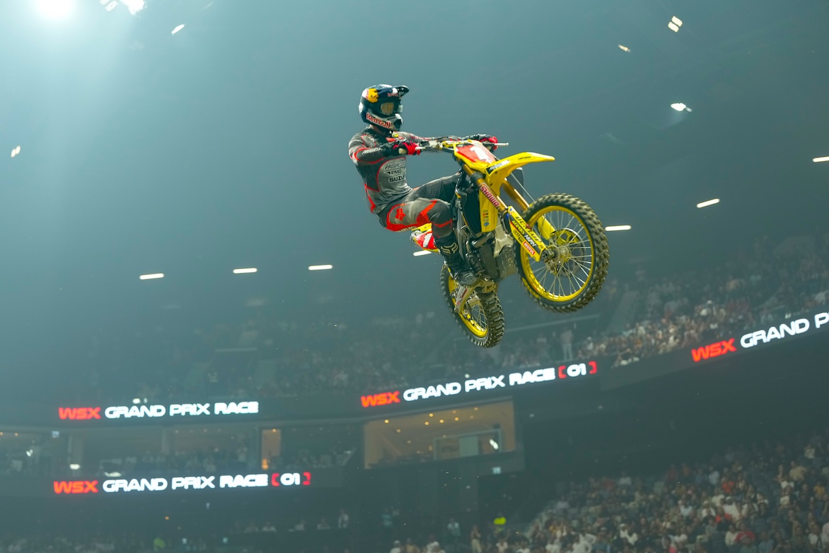 Ken Roczen at the 2023 WSX Abu Dhabi GP as WSX North America broadcast information is revealed