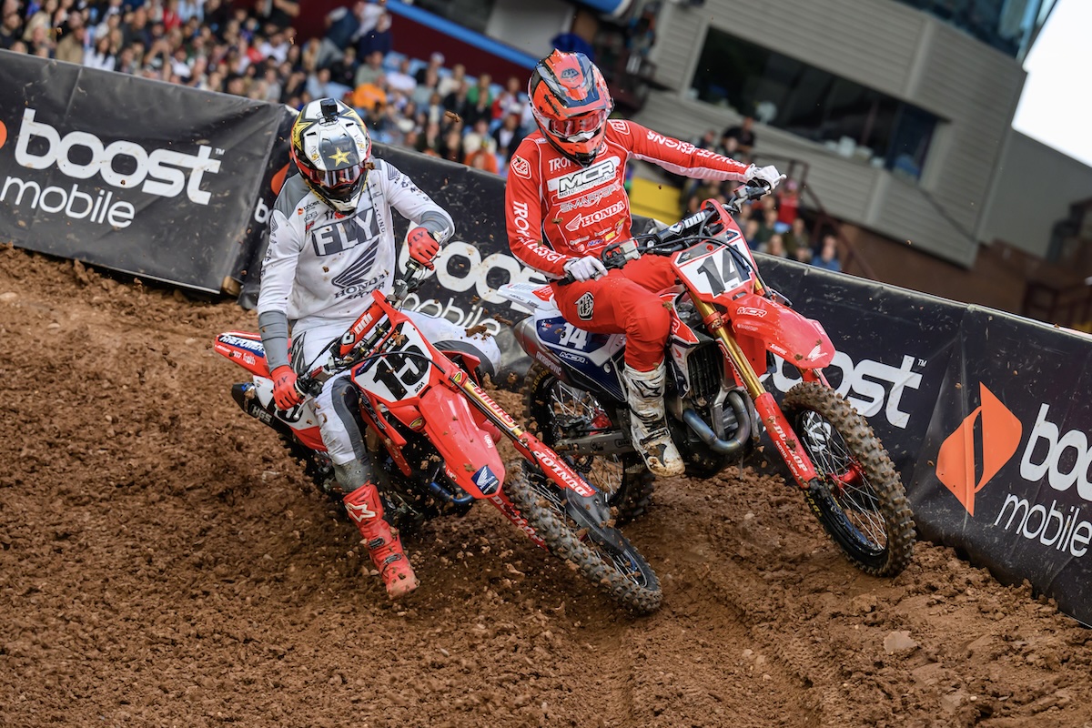 Dean Wilson racing for Fire Power Honda