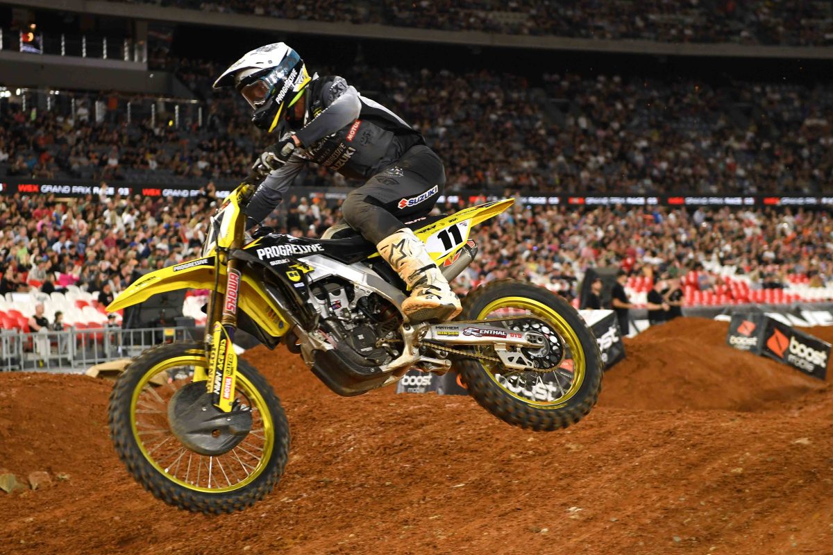 Kyle Chisholm riding in WSX Australian GP