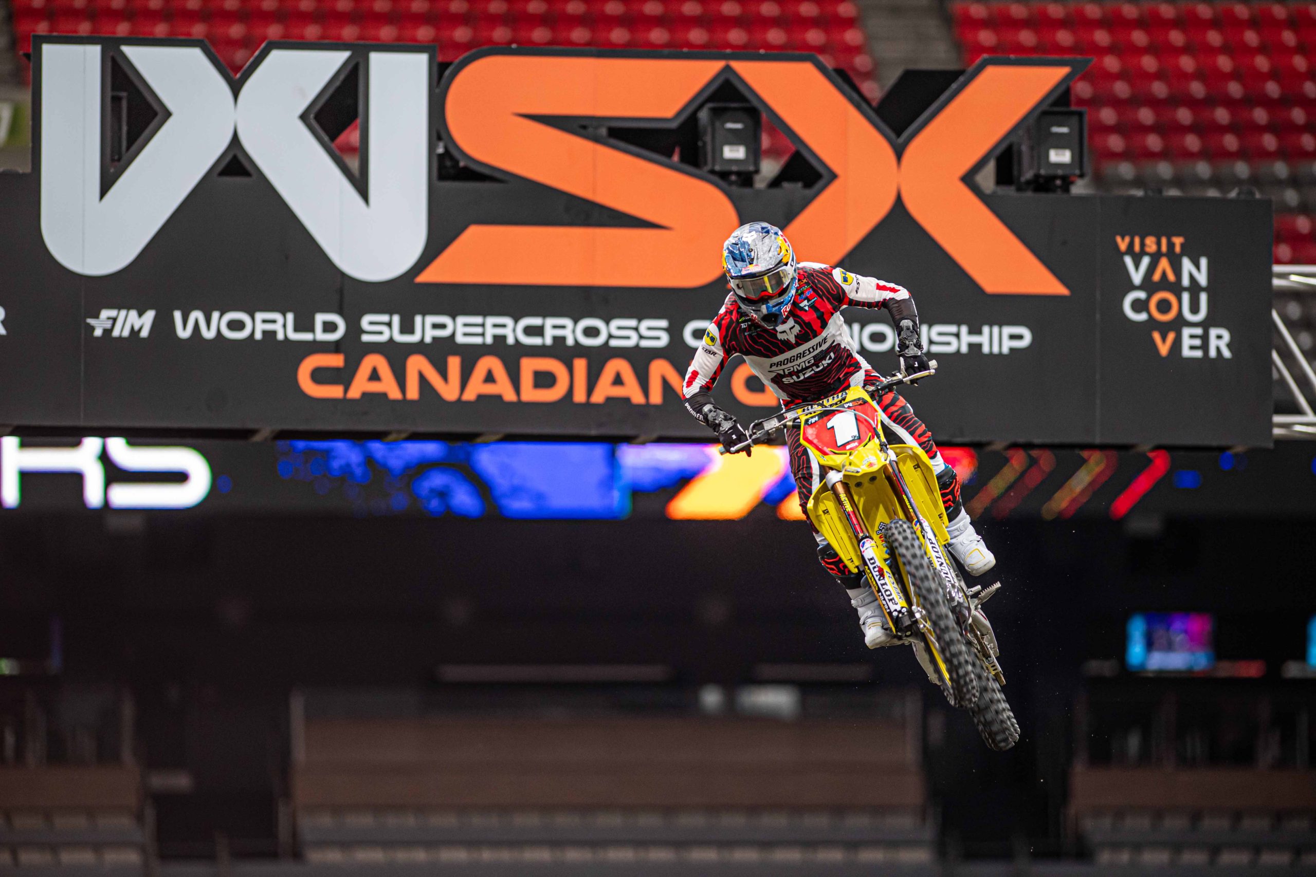 Ken Roczen practicing for the 2024 WSX Canadian GP