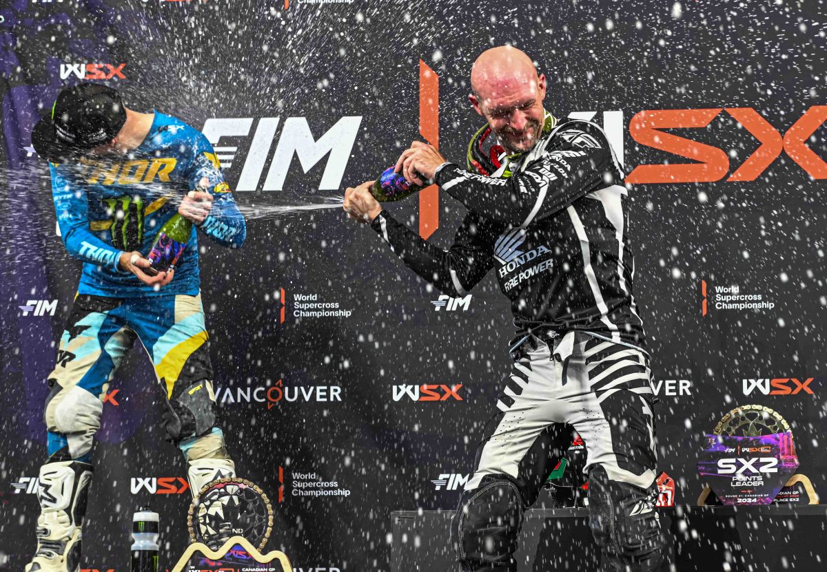 Anstie and McElrath on the SX2 Canadian GP podium