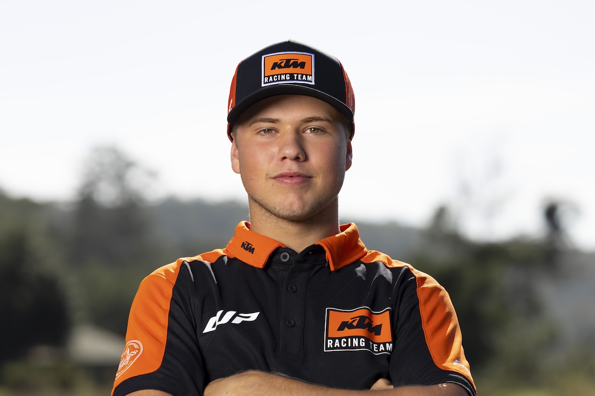 Kayden Minear. 582247 2024 Ktm Racing Team Launch Factory Racing Racing Team Photoshoot