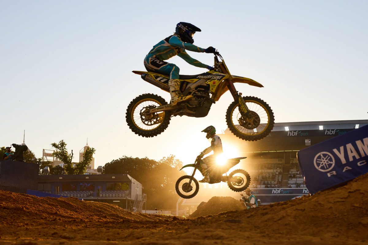 WSX riders racing in Perth