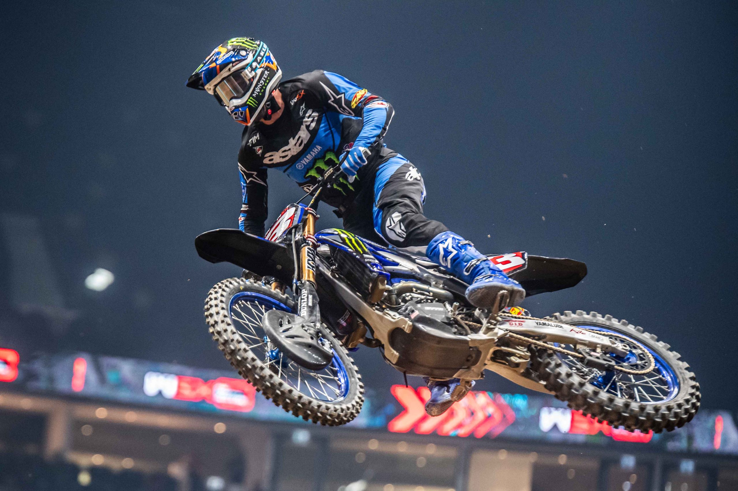 Fastest WSX qualifier Eli Tomac at the 2024 Abu Dhabi GP